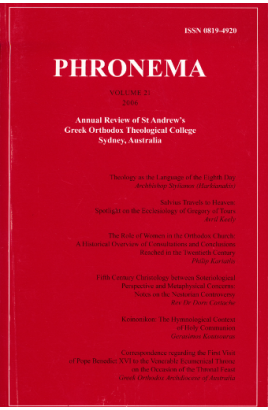 Phronema Volume 21, 2006